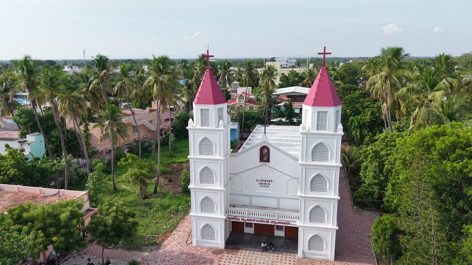 Aerial view of St. Joseph's Church